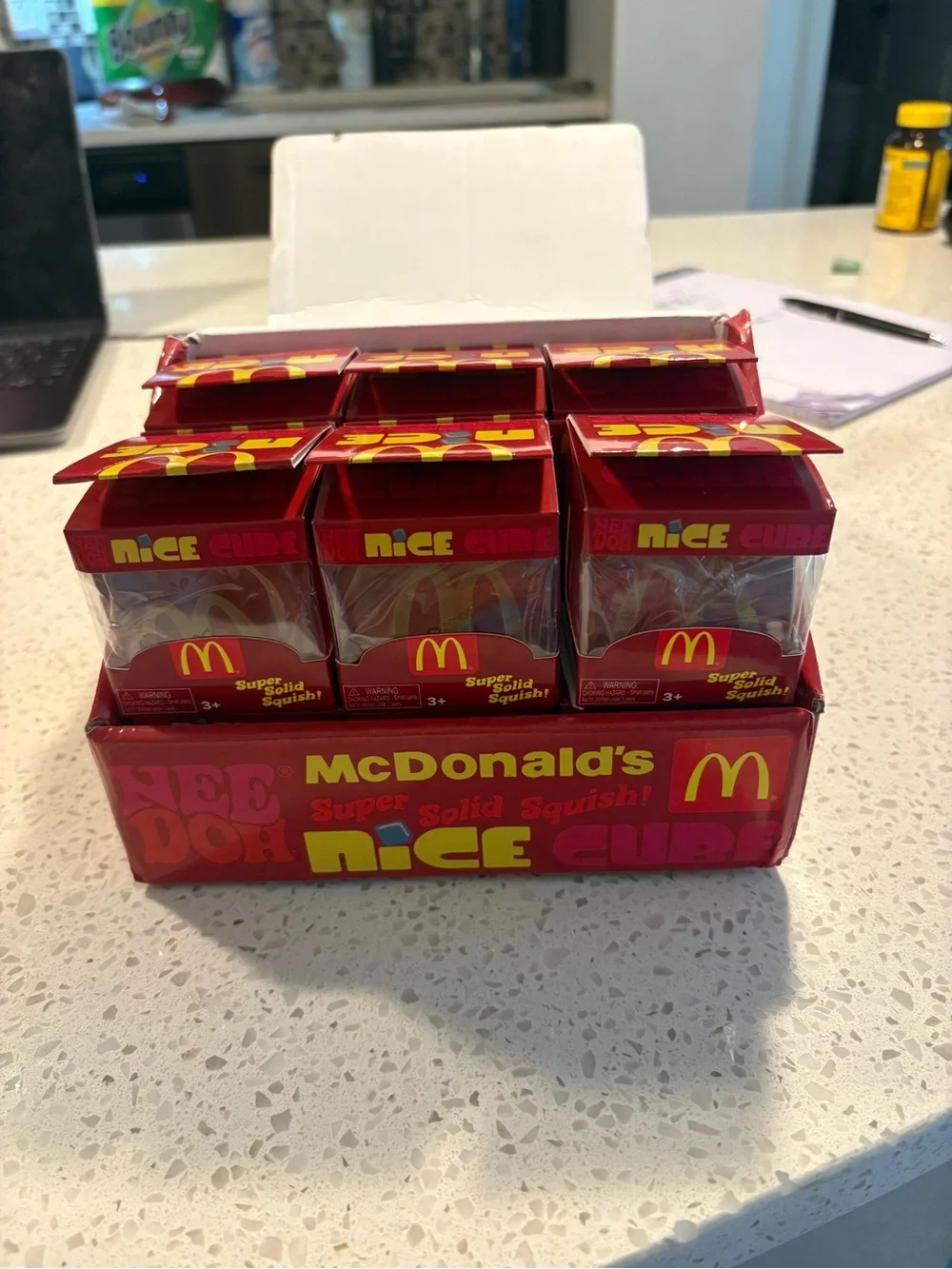 McDonald's Red & Yellow Nice Cube Squish Toy
